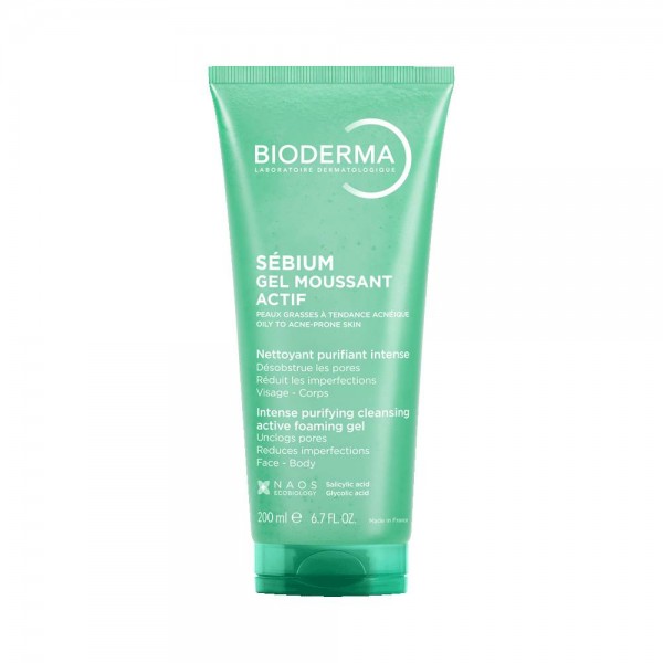 BIODERMA SÉBIUM GEL MOUSSANT ACTIF  200 ML